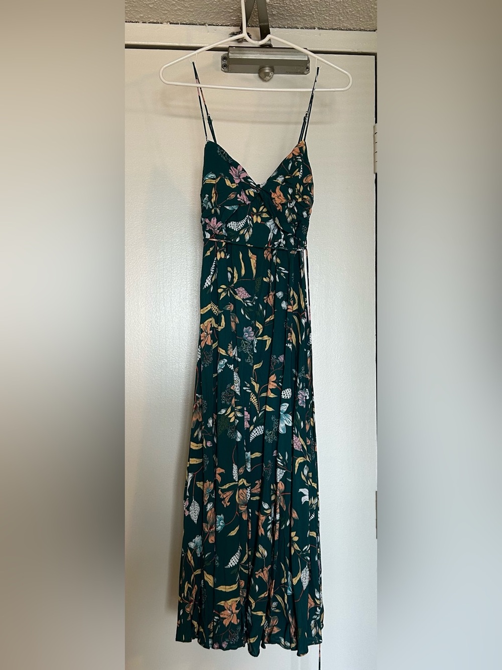 Hello Molly Dark Teal Floral Maxi Dress Skirt - Picture 2 of 5